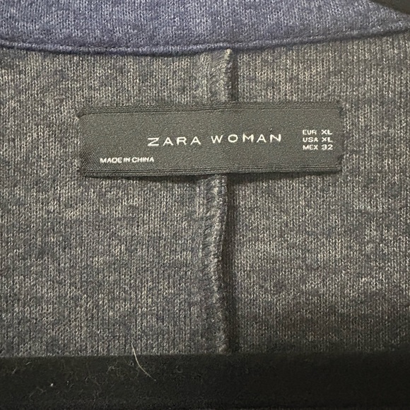 Zara Blue Blazer with Black Accents - Picture 3 of 6
